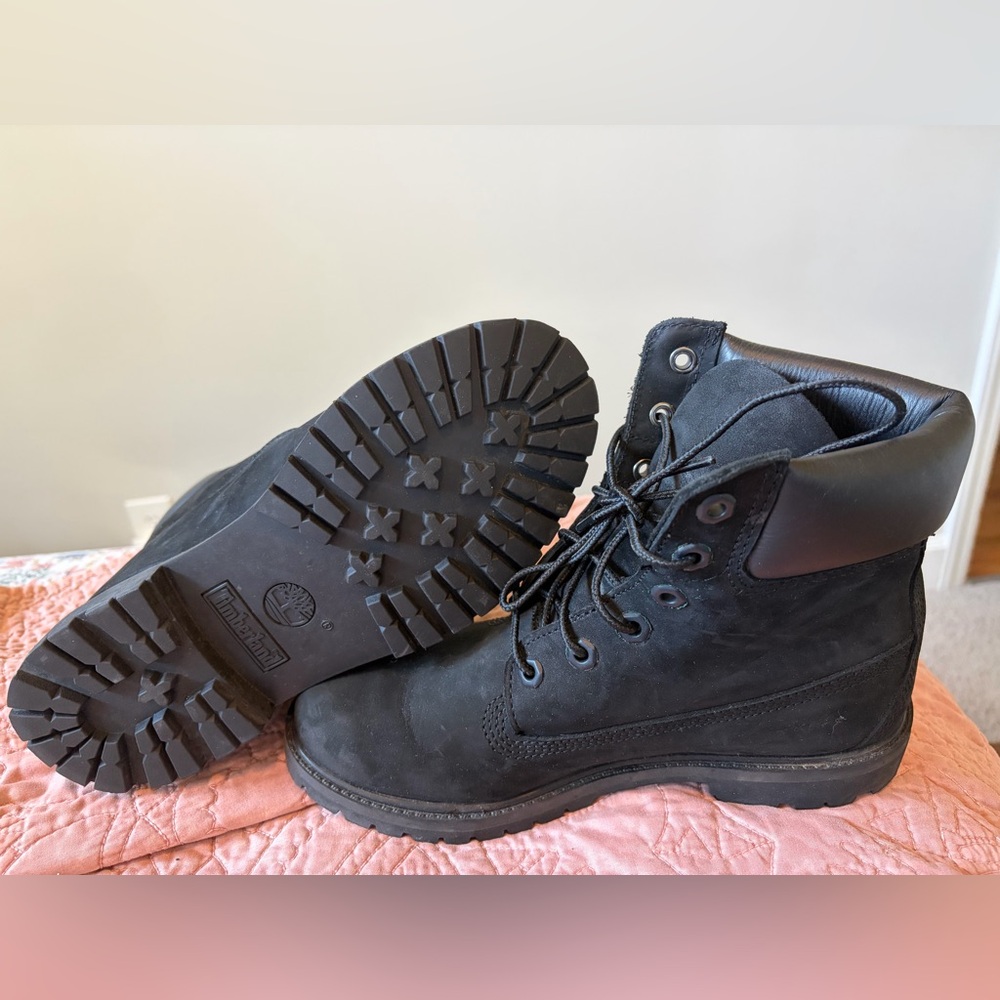 Timberland Men's Black Leather Boots